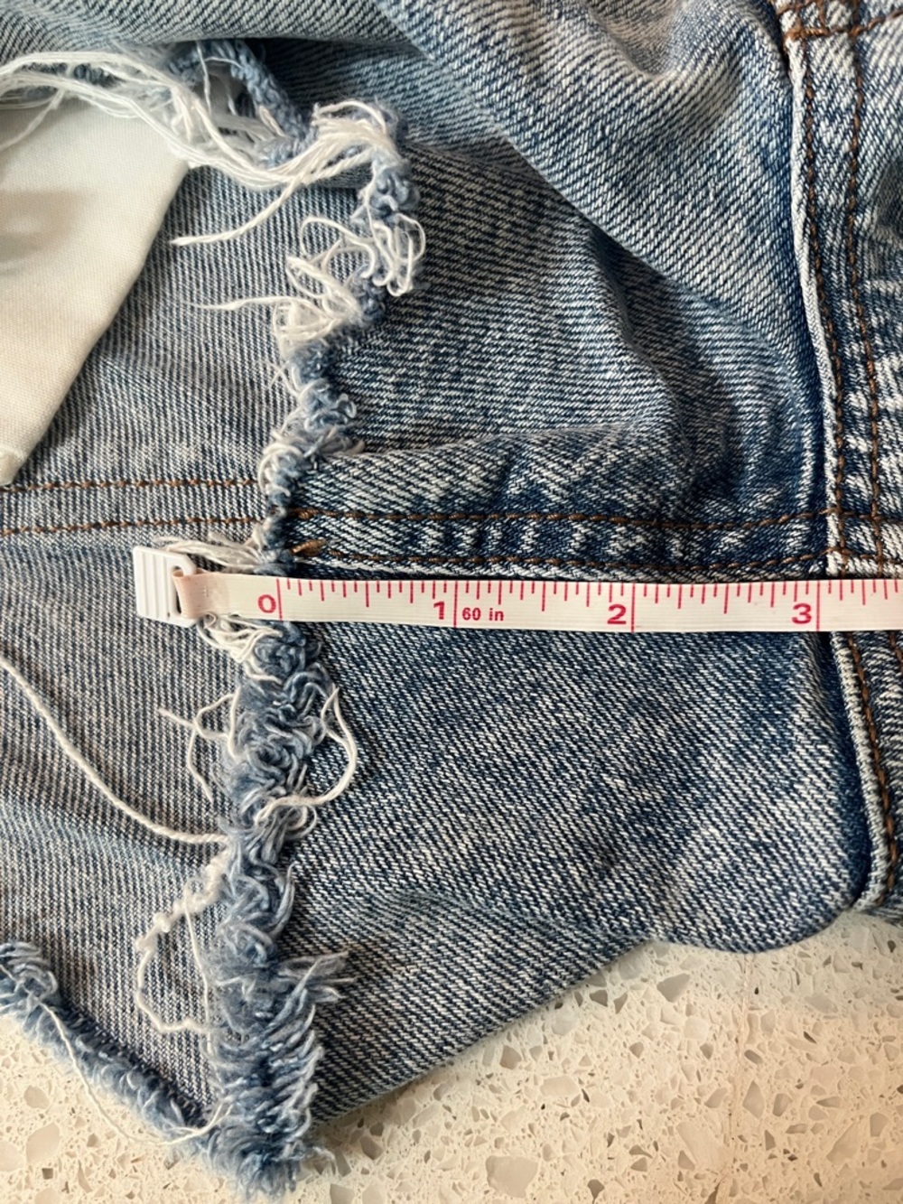 American Eagle Outfitters Light Blue Distressed Cutoff Denim Shorts - Picture 5 of 5